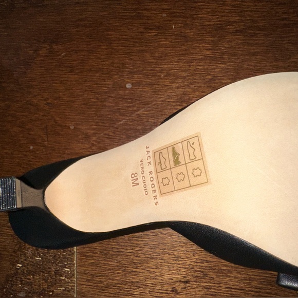 Jack Rogers-Lola Bow Mid Heel black size 8 New in box. - Picture 12 of 16